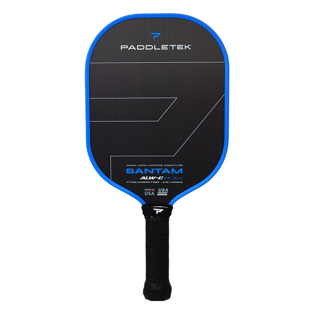 Anna Leigh Waters Signature Paddletek Bantam ALW-C Pickleball Paddle - USAPA Approved Carbon Fiber With 14.3mm Honeycomb Core USAPA Approved Pickleball