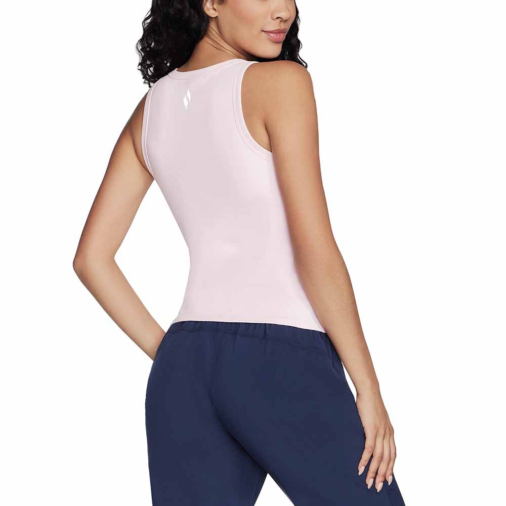 スケッチャーズ SKECHERS ゴーウォーク Shelf Bra Tank レディース シャツ トップス White Skechers GO WALK Shelf Bra Tank Top - Women's | Free