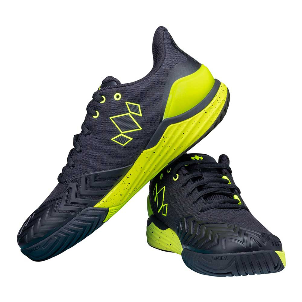 Diadem Court Burst pickleball and tennis shoes in black and neon green size - 14 Diadem Court Burst Men main image 3