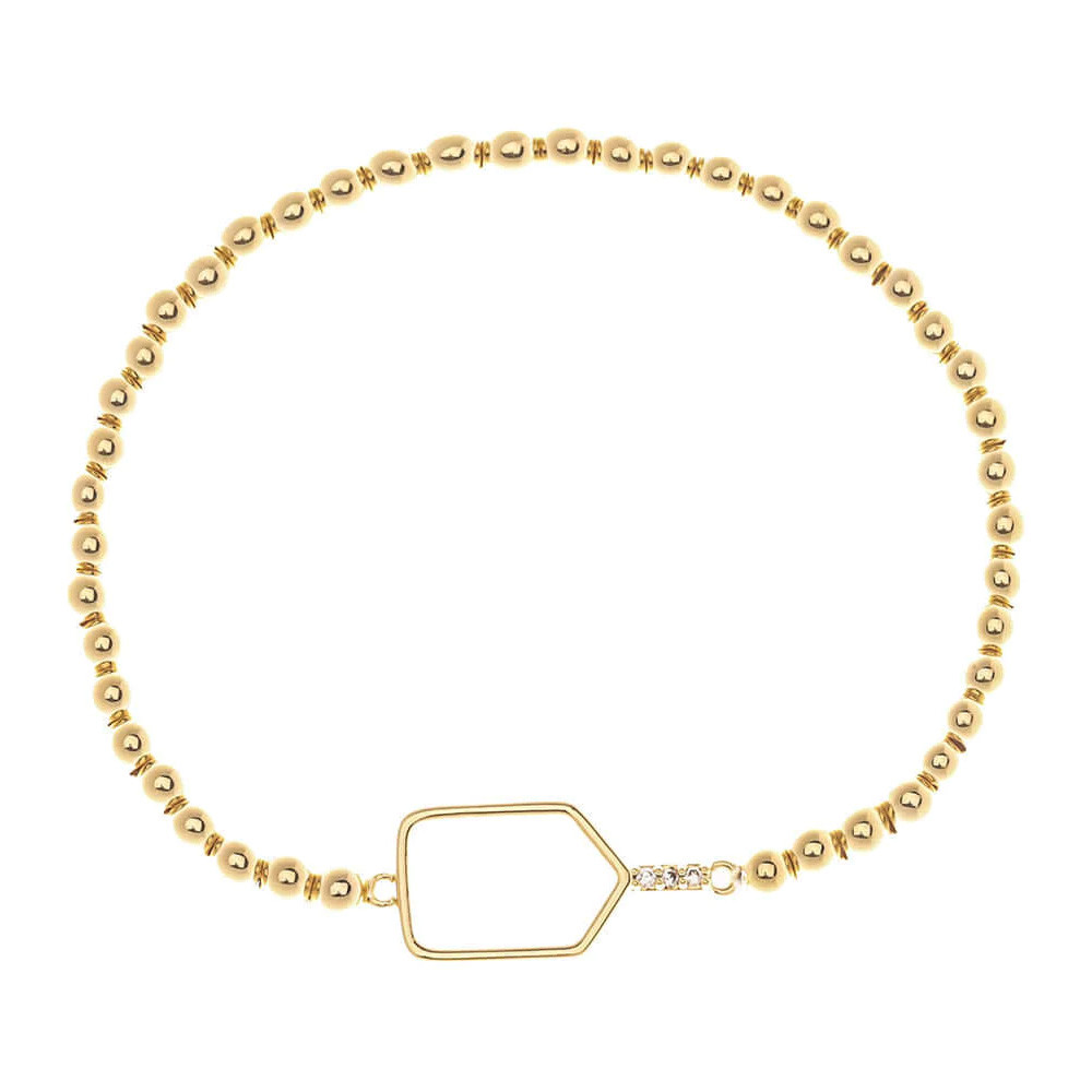 Born to Rally Pickleball Paddle Beaded Stretch Bracelet