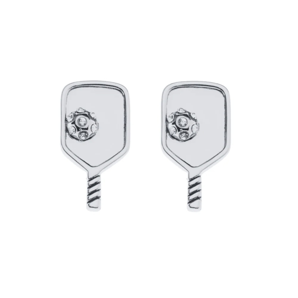 Born to Rally Pickleball Paddle Stud Earrings