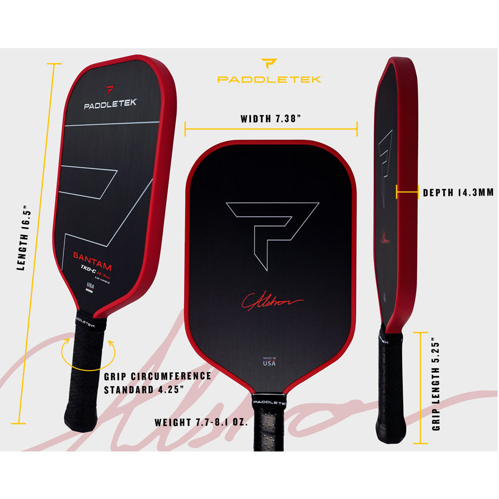 TKO Paddletek Bantam TKO-C 14.3mm Pickleball Paddle