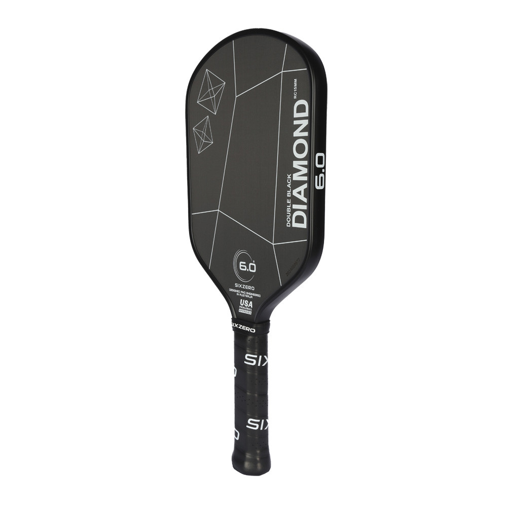 Six Zero Double Black Diamond Elongated Pickleball Paddle - USED