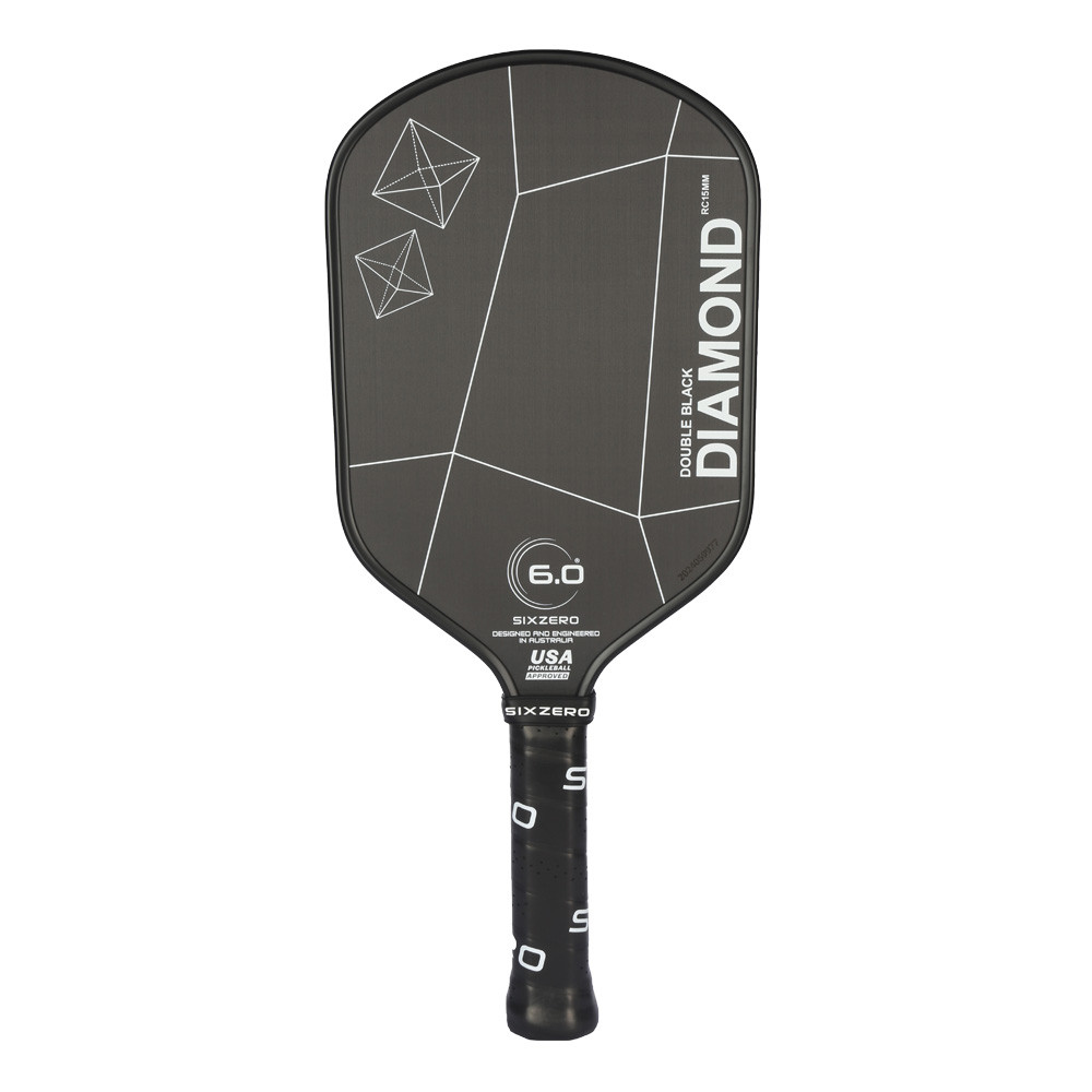 Six Zero Double Black Diamond Elongated Pickleball Paddle - USED