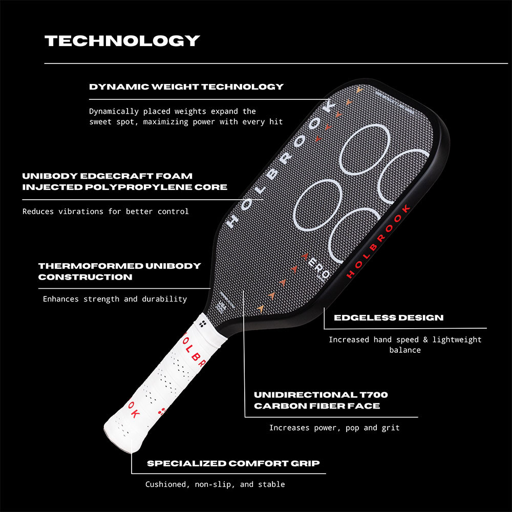 Holbrook Aero T Metallic 16mm Metallic Weave Pickleball Paddle