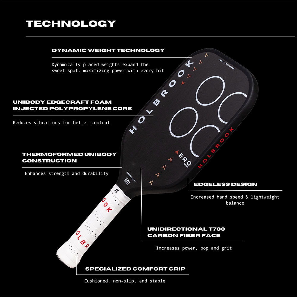 Holbrook Aero T 16mm Pickleball Paddle | Pickleball Central