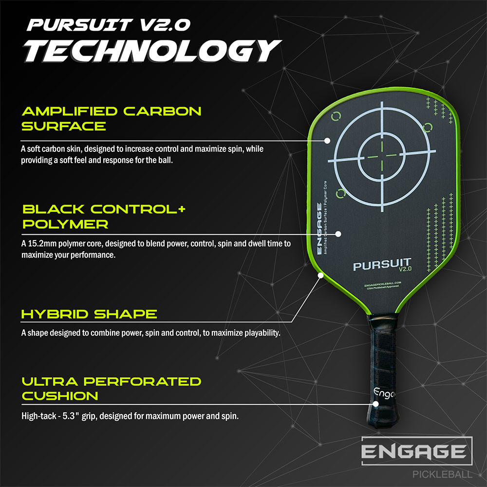 Engage Pursuit V2.0 Pickleball Paddle | Pickleball Central