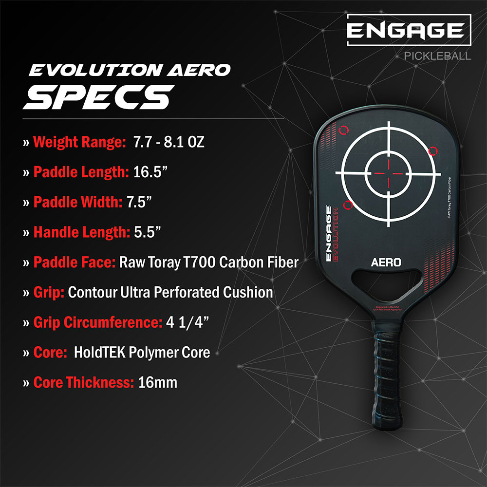 Engage Evolution Aero Pickleball Paddle | Pickleball Central