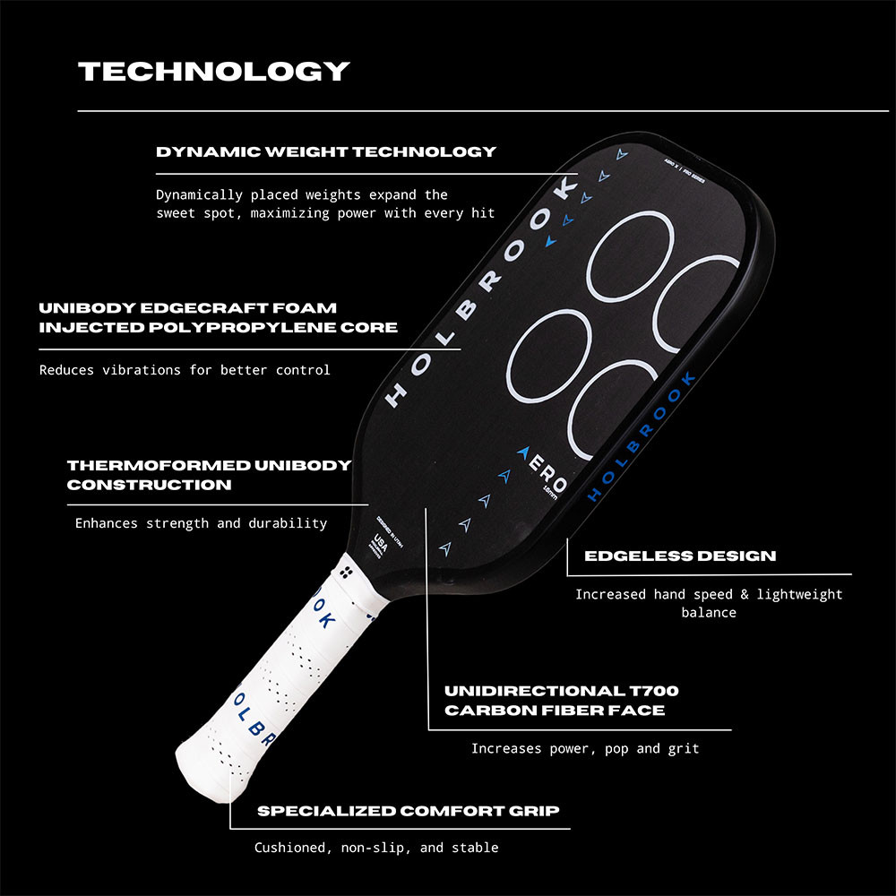 Holbrook Aero X 14mm Pickleball Paddle | Pickleball Central