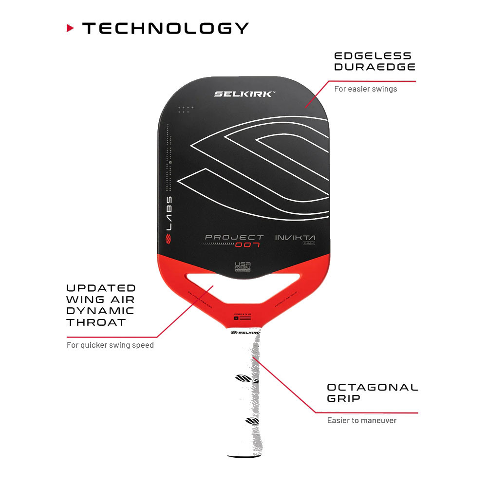SELKIRK LABS PROJECT 007 14mm Epic ピックル Selkirk Labs Project 007 Epic 14mm Pickleball Paddle | Pickleball
