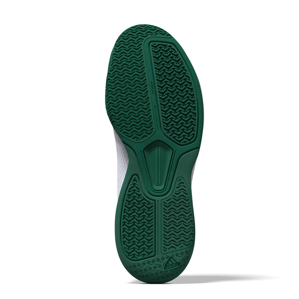 adidas White/Black/Green Courtflash Men's Pickleball Shoe | Fast