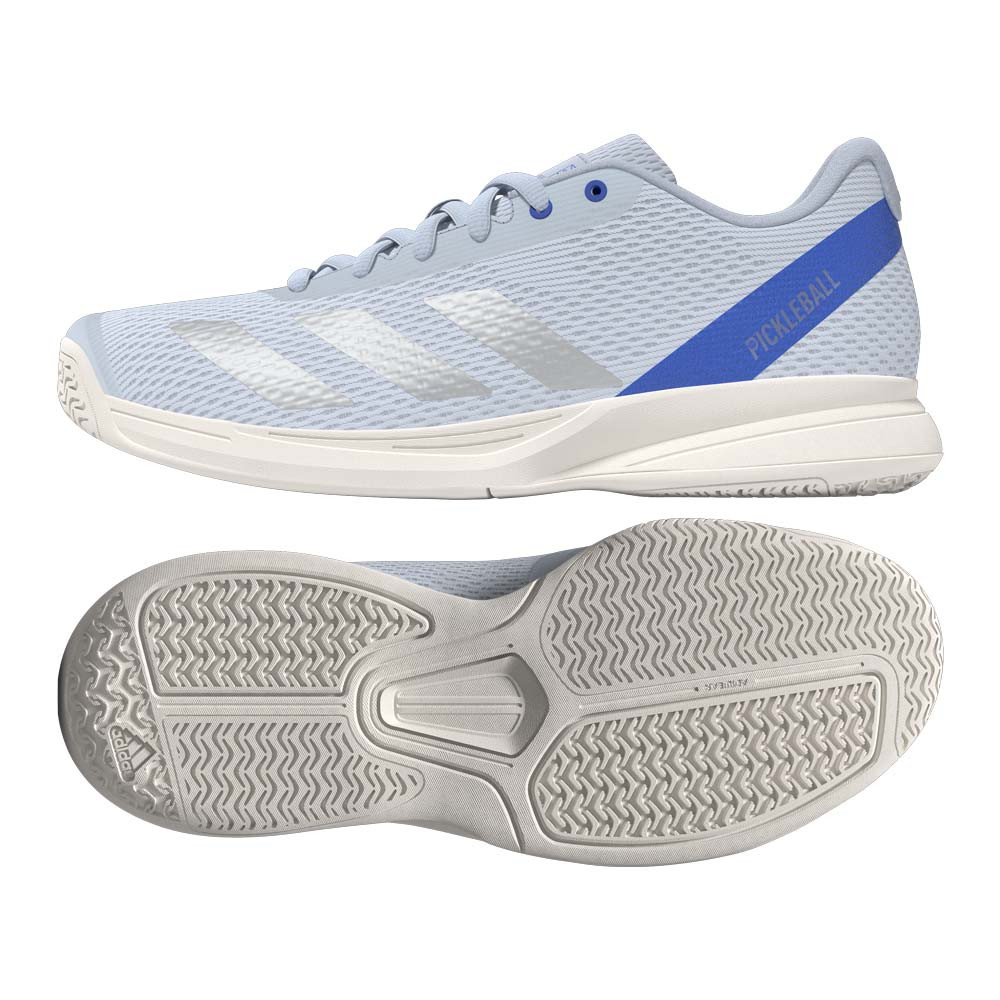 adidas Blue/Silver/Blue Courtflash Women's Pickleball Shoe | Fast