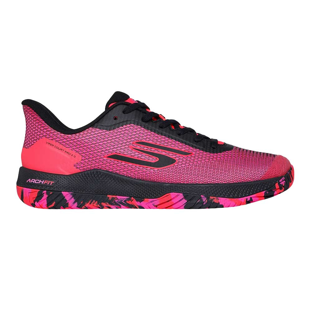 Skechers Viper Court Pro 2.0 Black/Hot Pink Men's Shoe | Fast