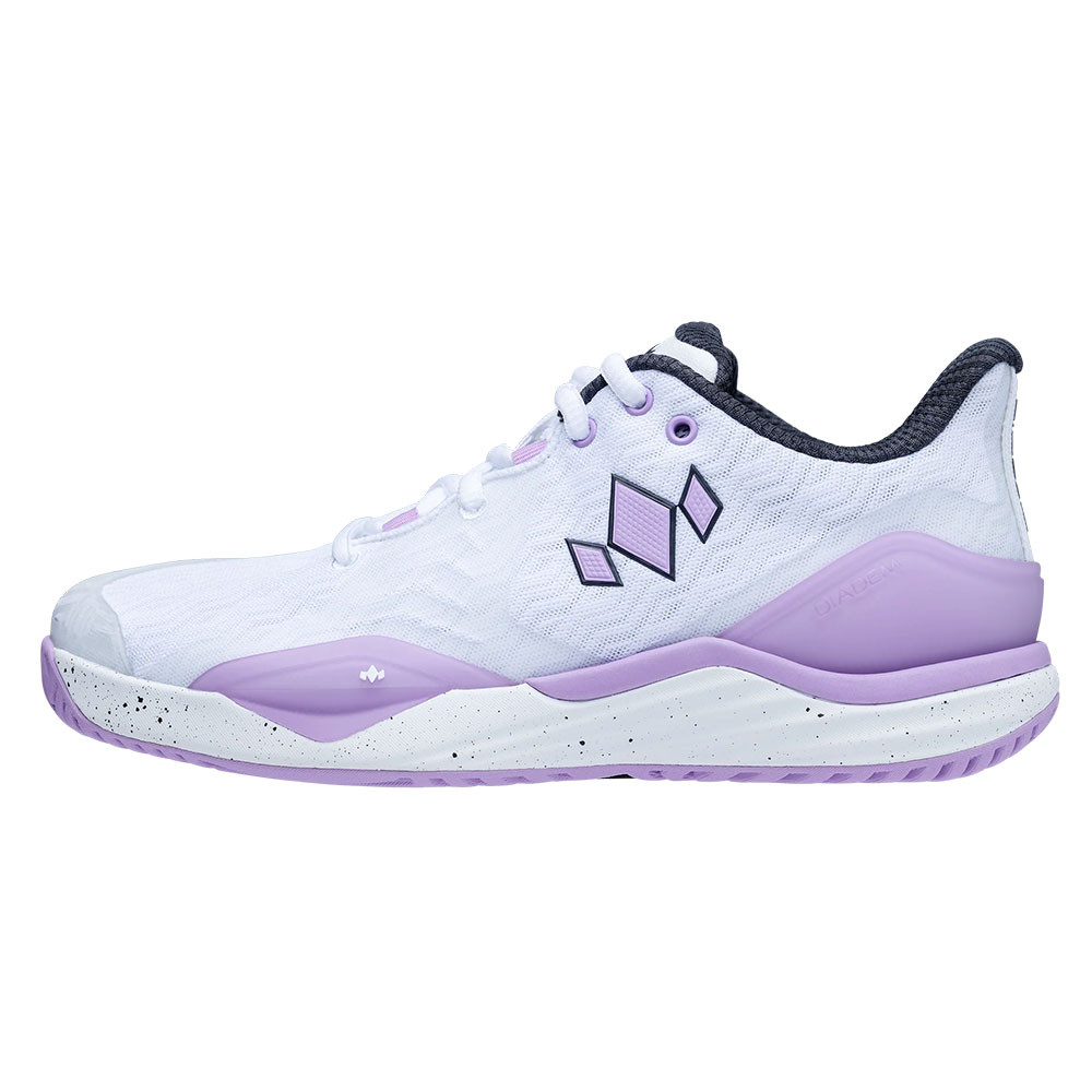 Diadem Court Burst Court Shoe - Women's - White/Purple | Free