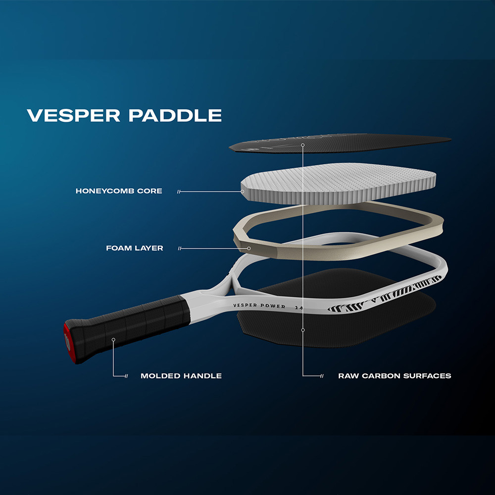 Wilson Vesper Control 17mm Pickleball Paddle | Pickleball Central