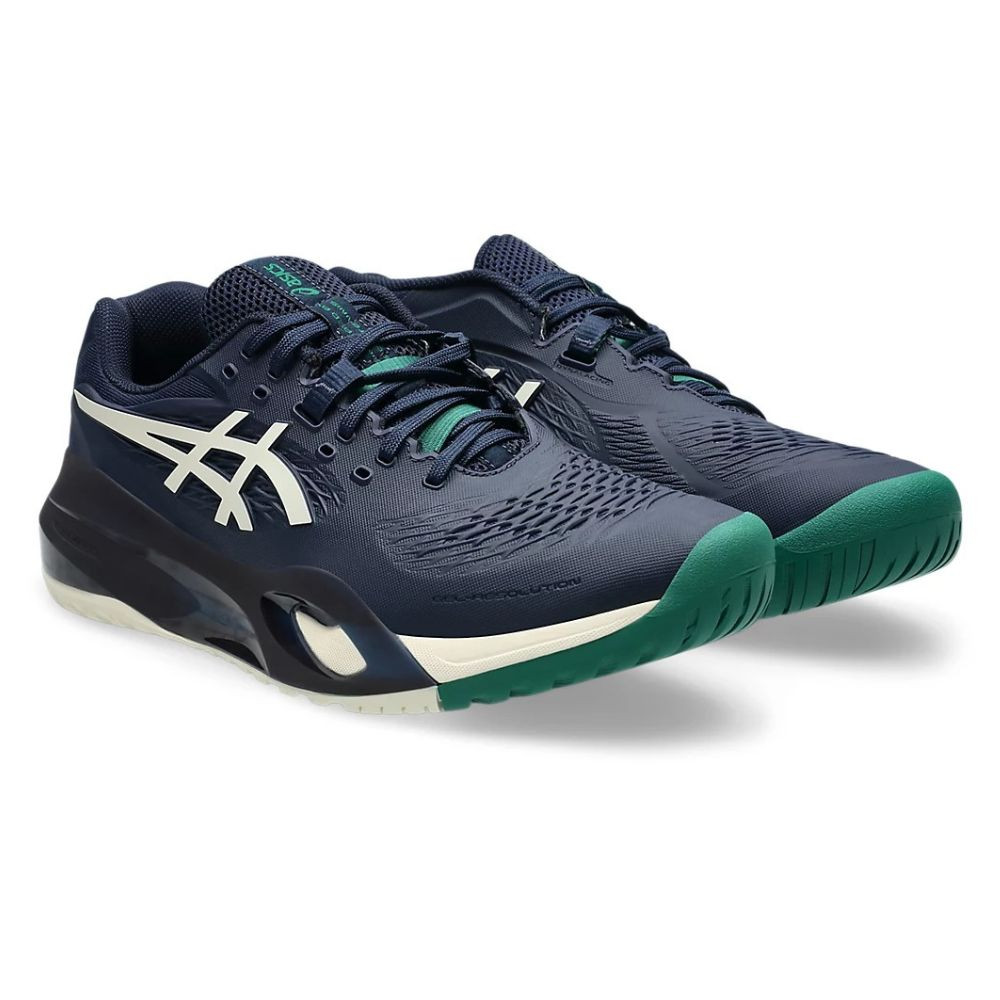 ASICS Gel-Resolution X Wide Court Shoe - Men's - White/Dark Cobalt