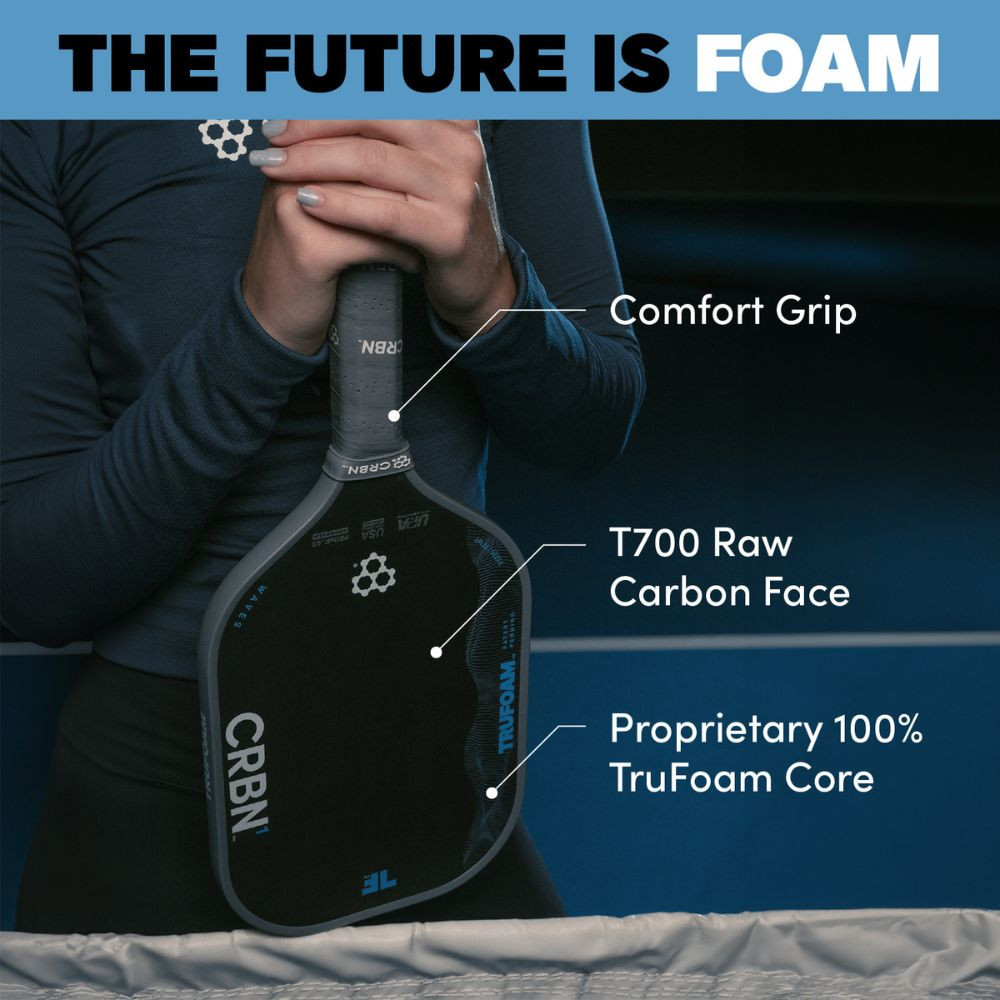 CRBN TruFoam Waves 3 Elongated Pickleball Paddle