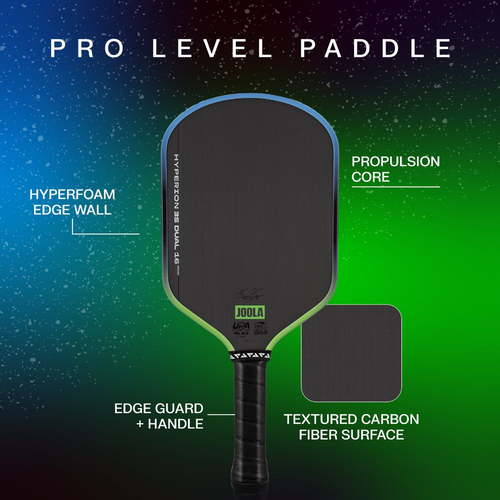 JOOLA Hyperion Pro 3S Dual 16mm Pickleball Paddle