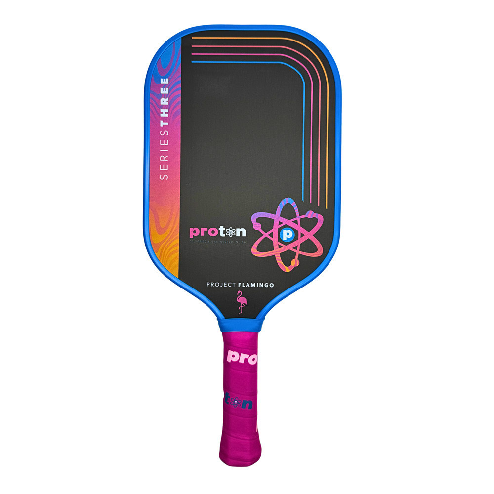 Proton Series Three Project Flamingo 15mm Elongated Pickleball Paddle