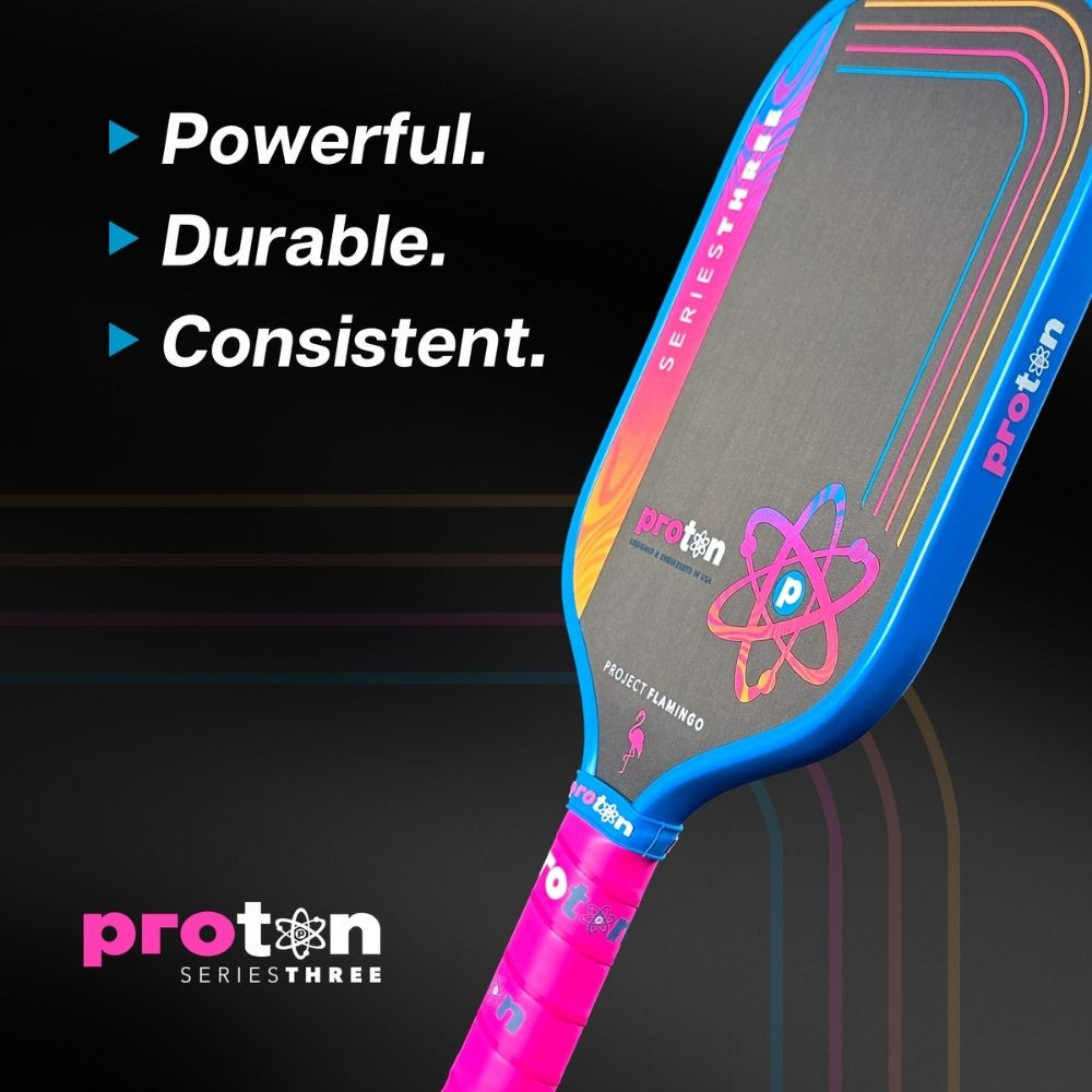 Proton Series Three Pickleball Paddle - Project Flamingo