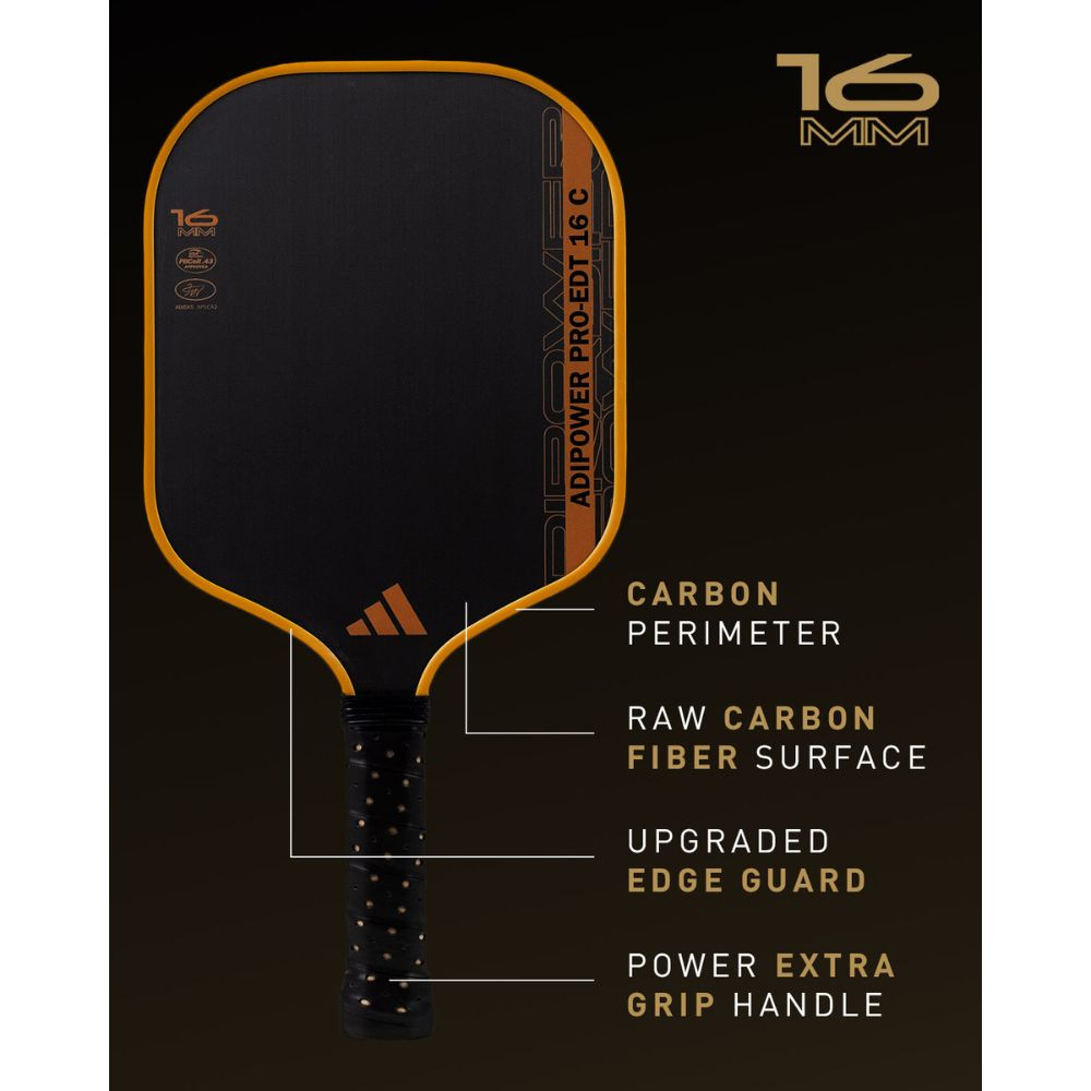 adidas ADIPOWER PRO Edition CTRL 16mm Pickleball Paddle