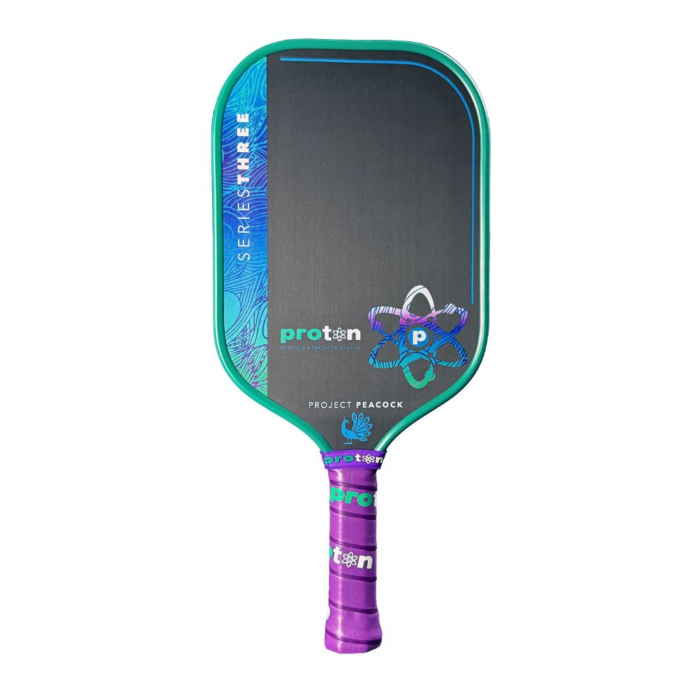 Proton Series Three Project Peacock 15mm Elongated Pickleball Paddle