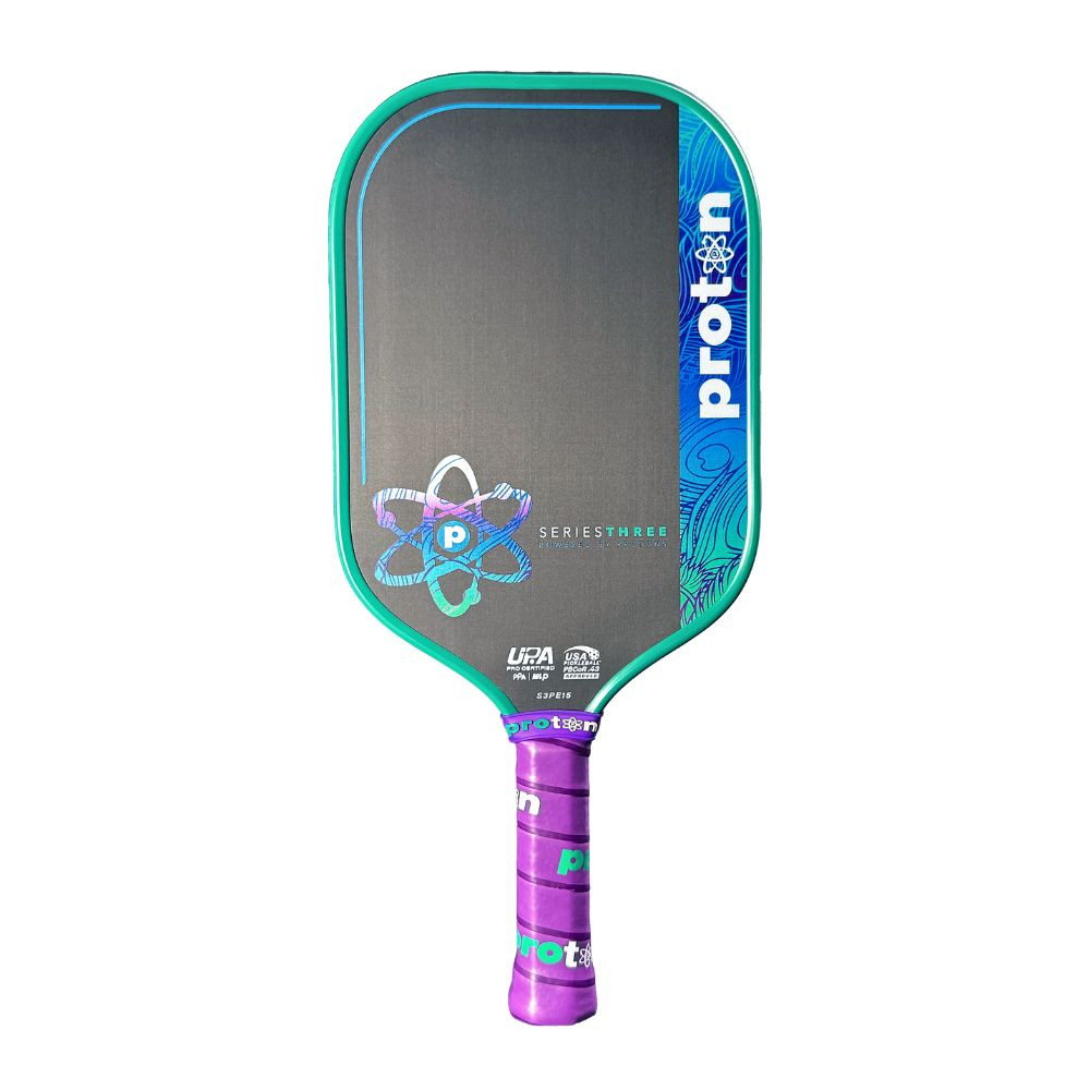 Proton Series Three Project Peacock 15mm Elongated Pickleball Paddle