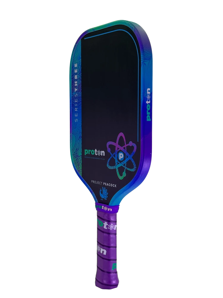 Proton Series Three Project Peacock 15mm Elongated Pickleball Paddle