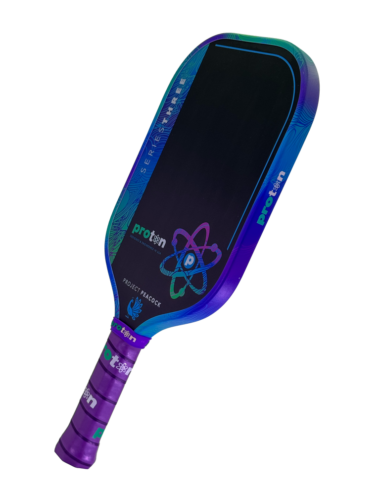 Proton Series Three Project Peacock 15mm Elongated Pickleball Paddle