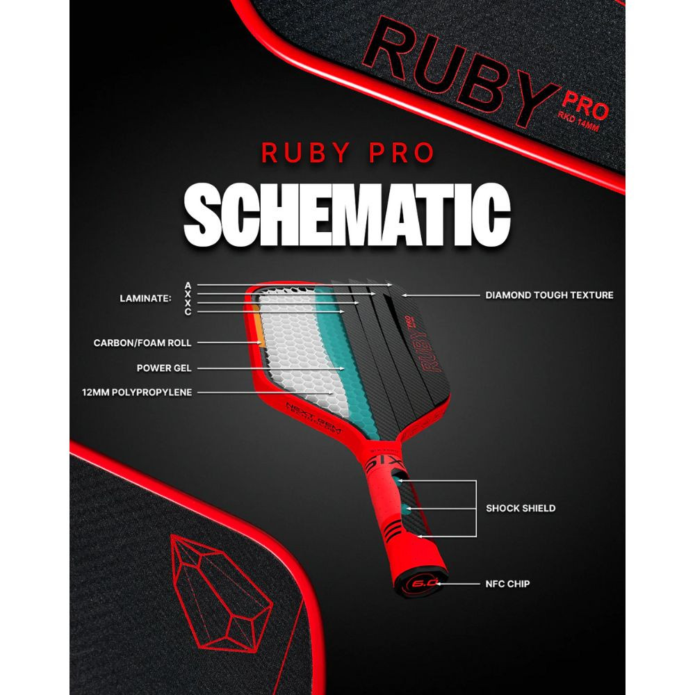 Six Zero Ruby Pro Pickleball Paddle | Pickleball Central