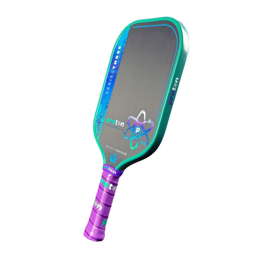 Proton Series Three Project Peacock 13mm Elongated Pickleball Paddle