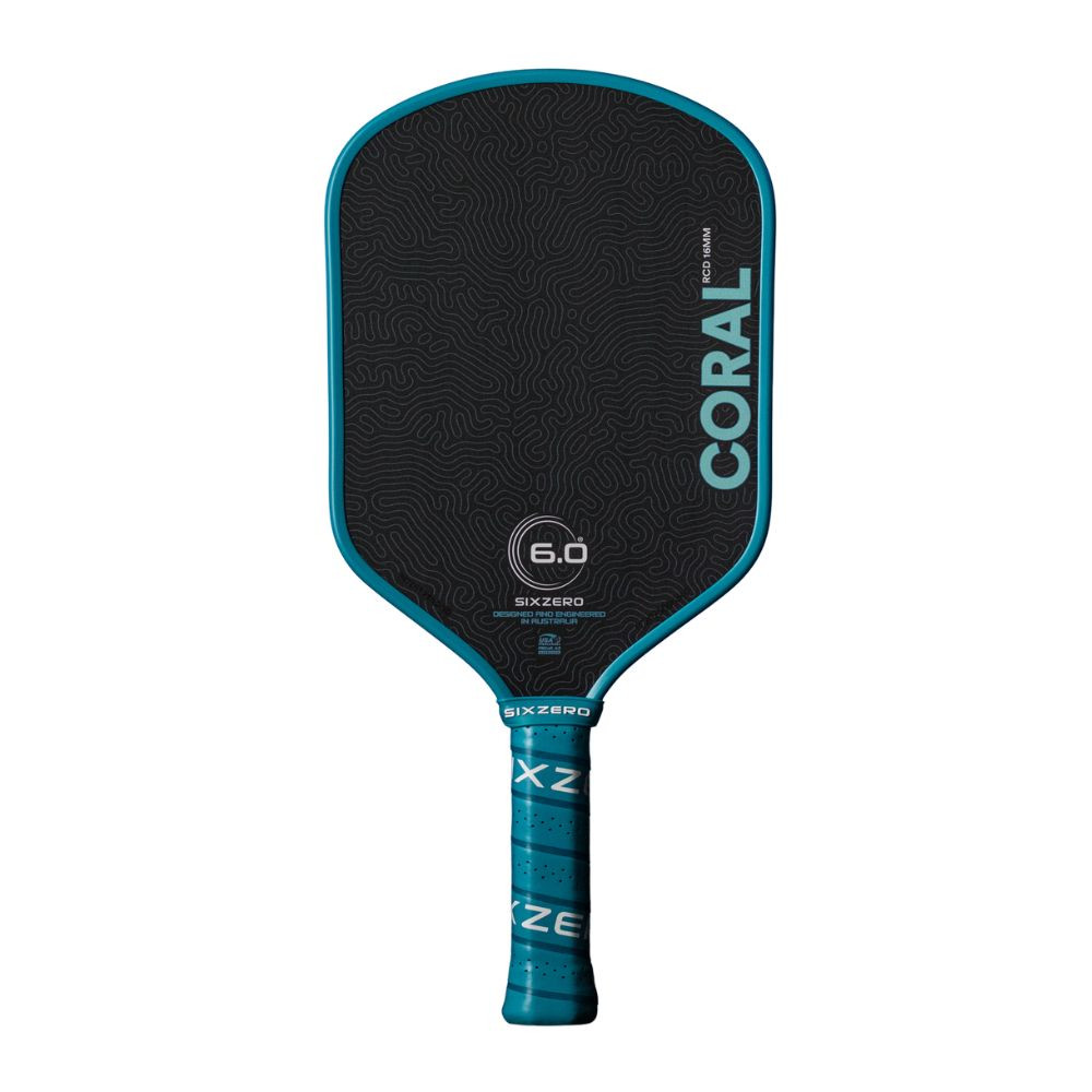 Six Zero Coral 16mm Hybrid Pickleball Paddle