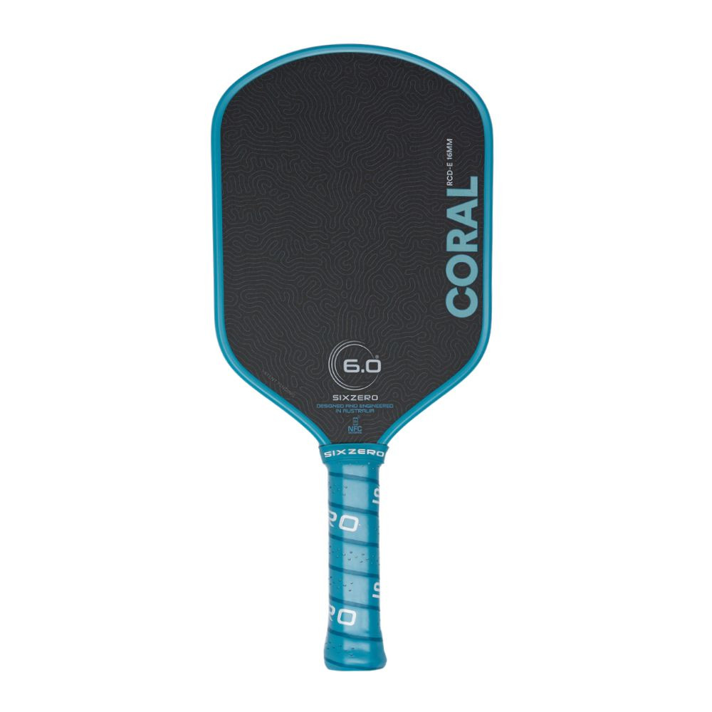Six Zero Coral 16mm Elongated Pickleball Paddle
