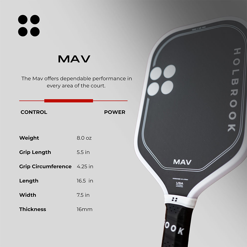 Holbrook MAV 16mm Pickleball Paddle