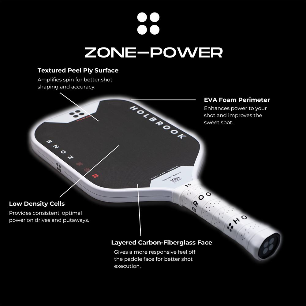 Holbrook Zone Power 16mm Pickleball Paddle