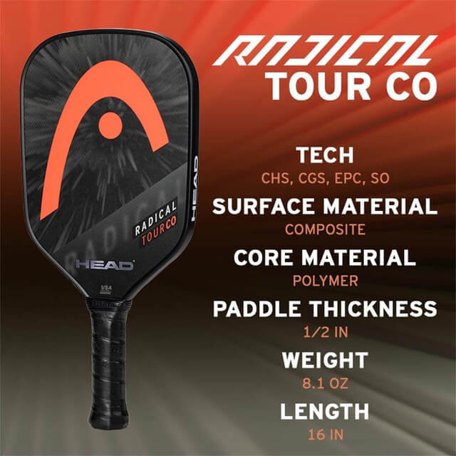 Head Radical Tour CO Pickleball Paddle | PickleballCentral