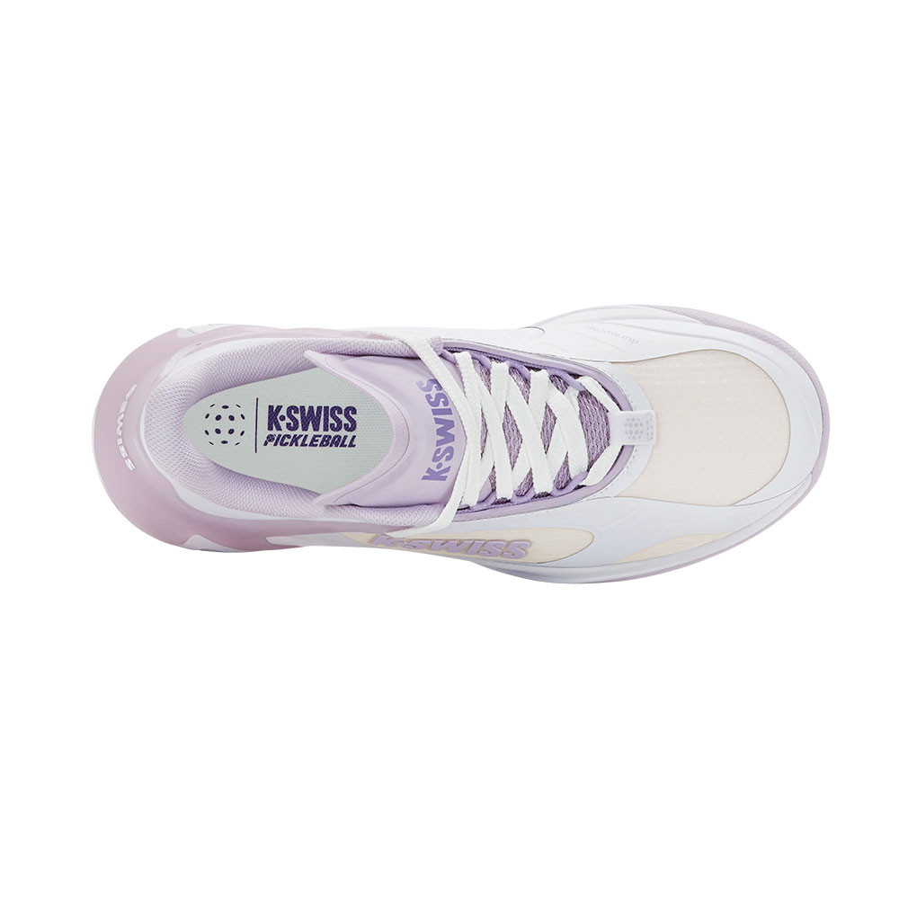 K-Swiss K-Frame Pickleball Shoe - Women's - White/Neon Mint/Hot