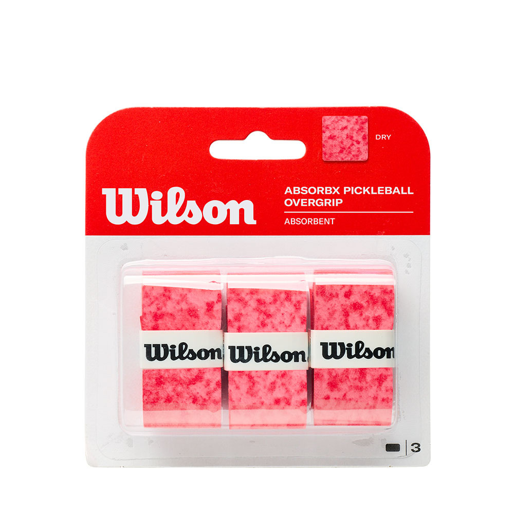 Wilson Pickleball AbsorbX Overgrip - 3-Pack