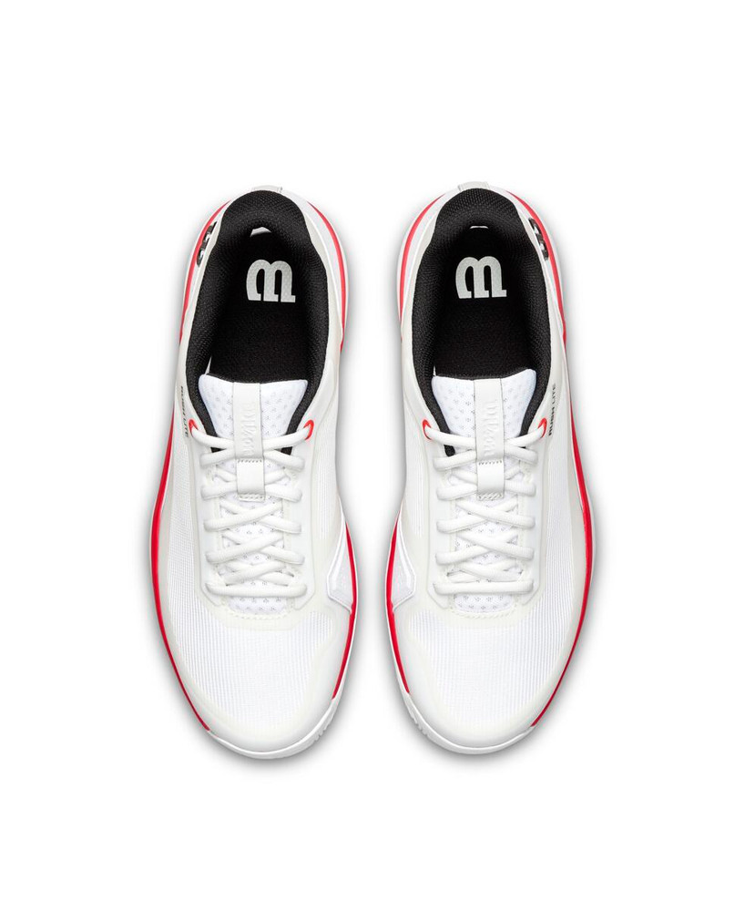 Wilson Rush Lite 5 Court Shoe - Men's - White/Black/Infared