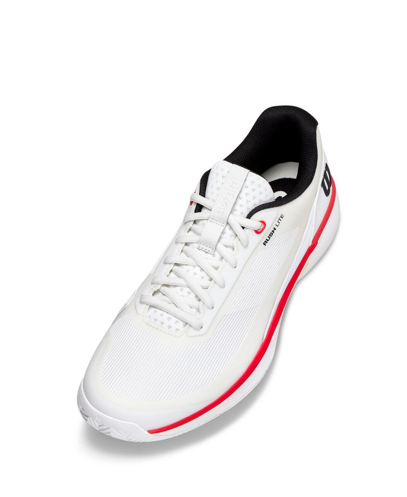 Wilson Rush Lite 5 Court Shoe - Men's - White/Black/Infared