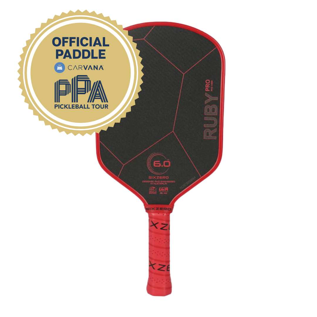 Six Zero Ruby Pro 14mm Pickleball Paddle