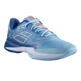 Babolat Men's Jet Mach 3 Wide shown in Angel Blue. Available in sizes 6.5 to 14. Detail