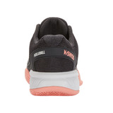 K-Swiss Express Light Pickleball Shoe - Women's in Asphalt / Steel Gray / Peach back view