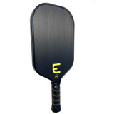 Electrum Model E Pickleball Paddle, polymer core and carbon fiber face, available in black only.