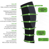 OS1st CS6 Calf Sleeves are available in Black, and in sizes small to extra large.