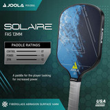 JOOLA Solaire FAS 13 Pickleball Paddle