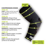 OS1st AS6 Performance Arm Sleeve is available in black and white, and sizes small through extra large.