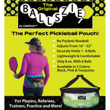 Ballszie Pickleball Holder infographic with details