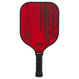 This Franklin X-1000 Composite Paddle Bundle includes two Franklin X-1000 paddles, one red and one blue, plus three Franklin X-40 outdoor pickleballs in Optic Yellow. Great value!