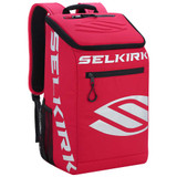 Team Performance Backpack by Selkirk featuring a large main compartment and three separate internal compartments. Shown in color option Red